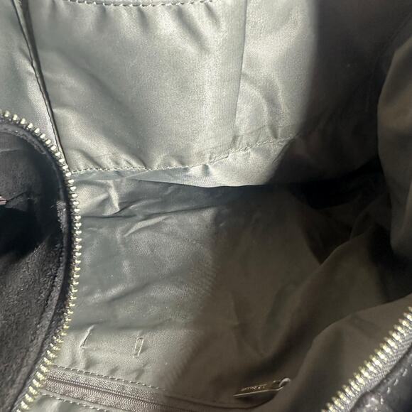 L.K. Bennett Brown Leather Suede Shoulder Bag Tote Slouchy Classic Elegant - Picture 6 of 13